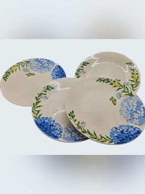 Brand New - Royal Norfolk White Ceramic Plate - Set of 4. 7 1/2”